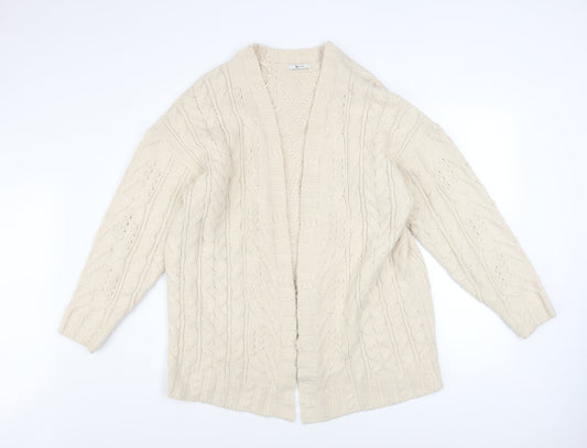 Womens UK Size L TU Ivory Cardigan Jumper