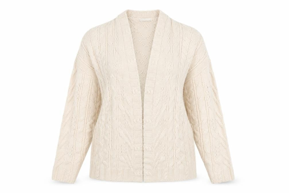 Womens UK Size L TU Ivory Cardigan Jumper