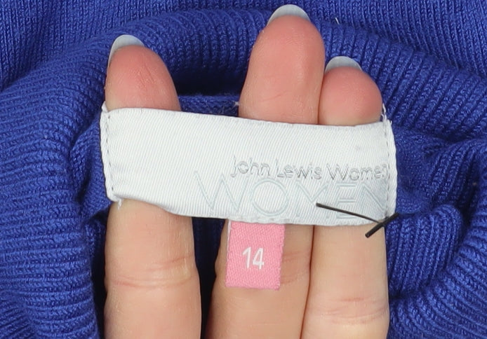 Womens UK Size 14 John Lewis Blue Pullover Jumper
