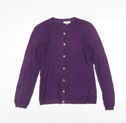Womens UK Size S Jackpot Purple Cardigan Jumper