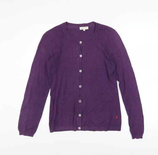 Womens UK Size S Jackpot Purple Cardigan Jumper