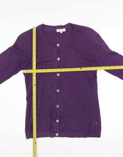 Womens UK Size S Jackpot Purple Cardigan Jumper