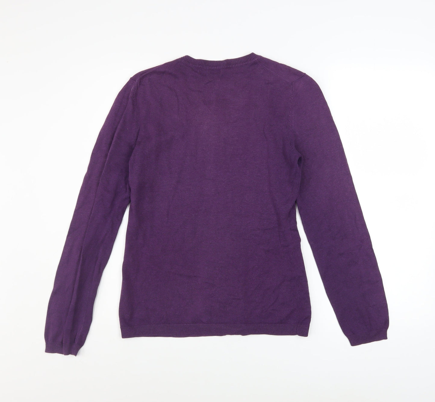 Womens UK Size S Jackpot Purple Cardigan Jumper