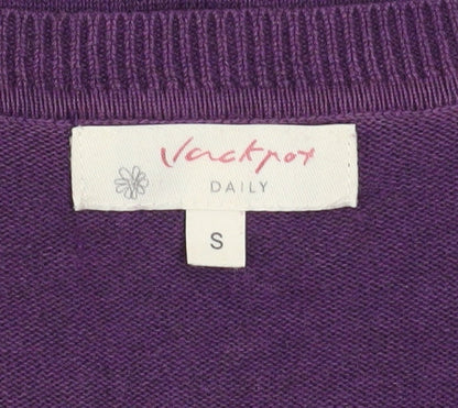 Womens UK Size S Jackpot Purple Cardigan Jumper
