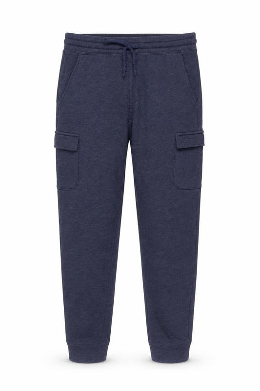 Gap Men Blue Cotton Jogger Sweatpants M Regular Fit Activewear Trousers