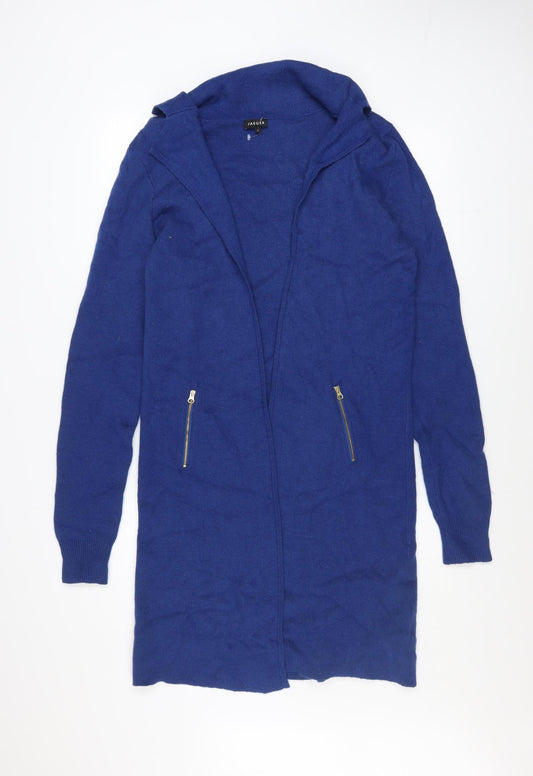 Womens UK Size L Jaeger Blue Cardigan Jumper