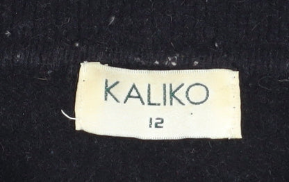 Womens UK Size 12 Kaliko Black Basic Jacket