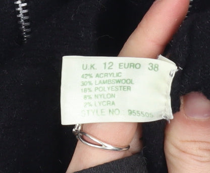 Womens UK Size 12 Kaliko Black Basic Jacket