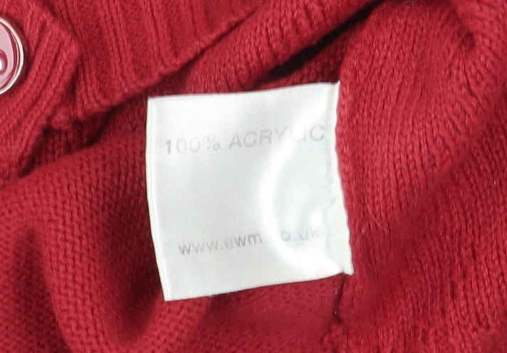 Womens UK Size 14 Honor Millburn Red Cardigan Jumper
