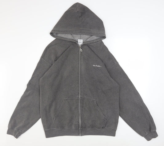 Mens UK Size M iets frans... Grey Gym & Training Casual Walking Jacket