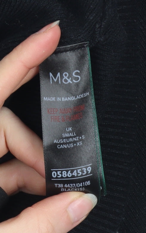 Womens UK Size S Marks and Spencer Black Gym & Training Walking Casual Jacket