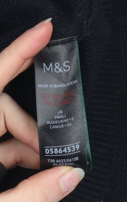 Womens UK Size S Marks and Spencer Black Gym & Training Walking Casual Jacket