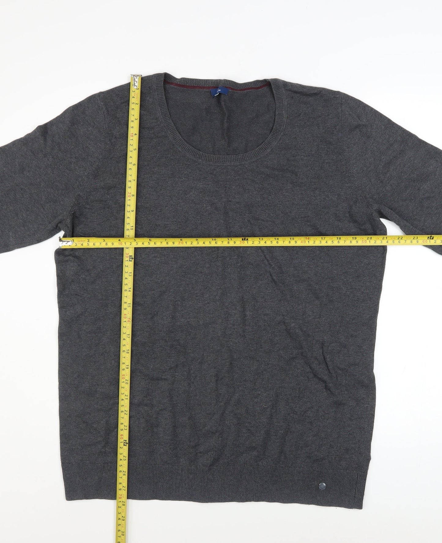 Mens UK Size 3XL TOM TAILOR Grey Pullover Jumper