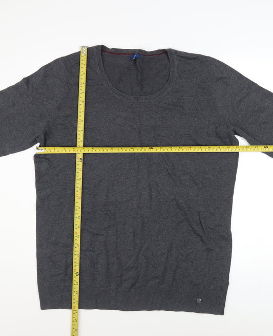 Mens UK Size 3XL TOM TAILOR Grey Pullover Jumper