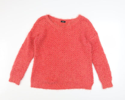 Womens UK Size 14 F&F Pink Pullover Jumper