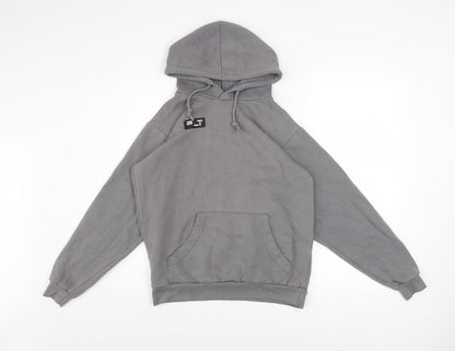 Womens UK Size 8 PRETTYLITTLETHING Grey Pullover Hoodie