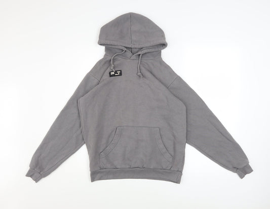 Womens UK Size 8 PRETTYLITTLETHING Grey Pullover Hoodie