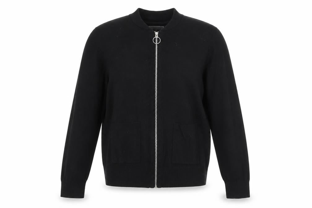 Red Herring Women’s Black Size 14 Full Zip Knit Casual Jacket