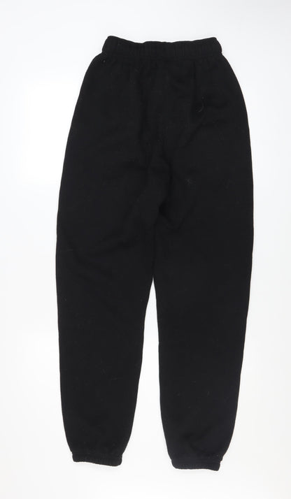 Slazenger Men's Black Small Fleece Sweatpants Tapered Joggers