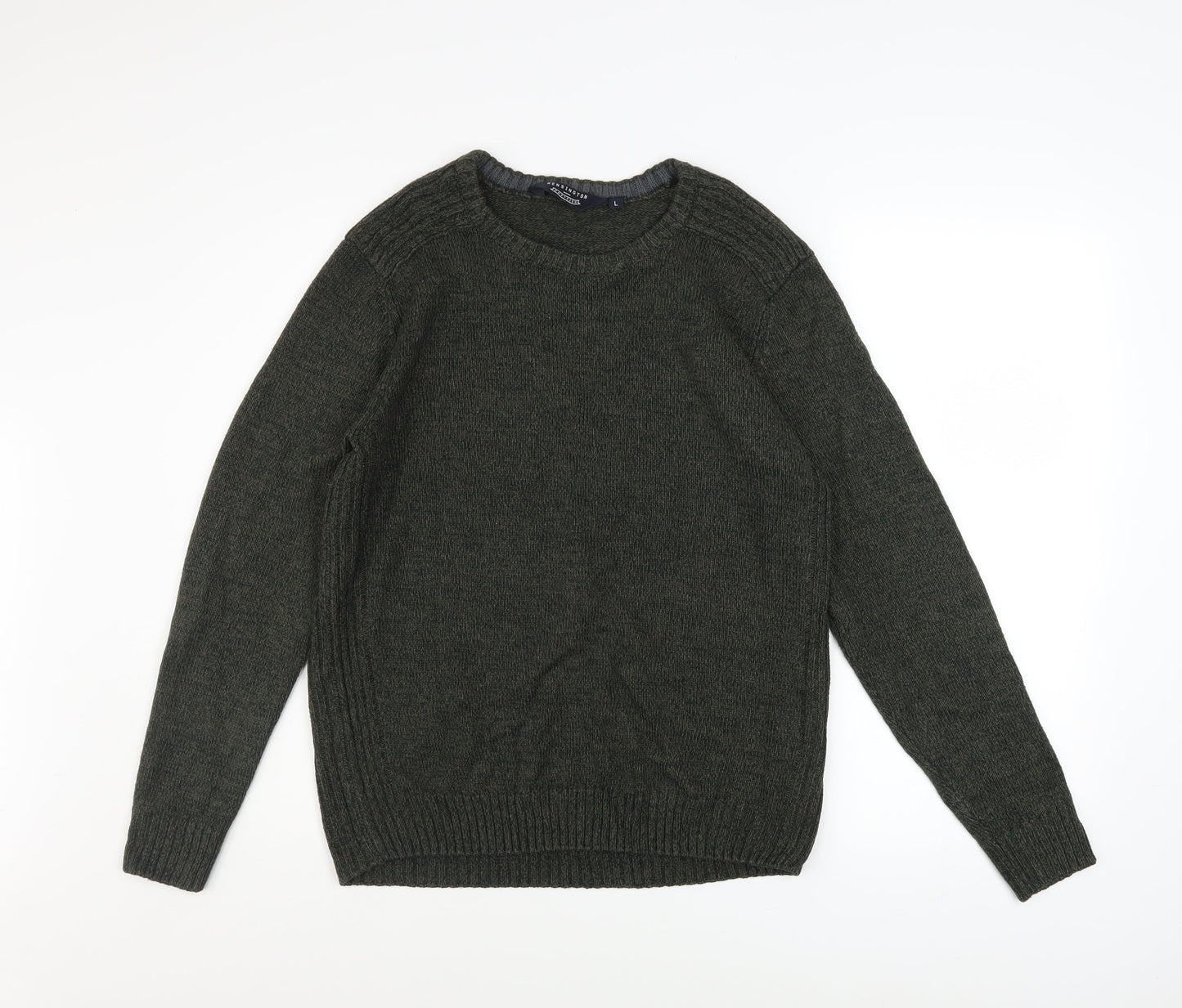Mens UK Size L Kensington Eastside Green Pullover Jumper