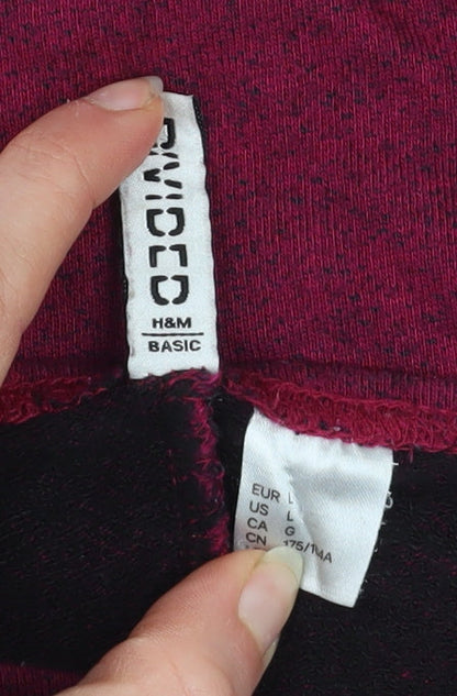 Womens UK Size L H&M Red Pullover Sweatshirt