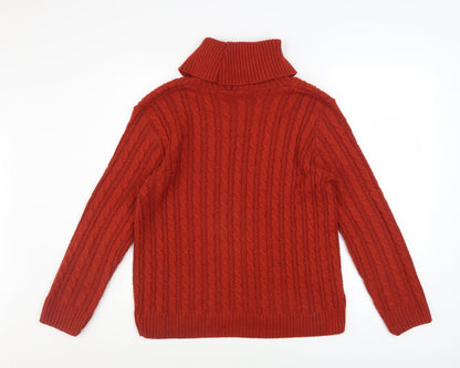 Womens UK Size M Lakeland Red Pullover Jumper