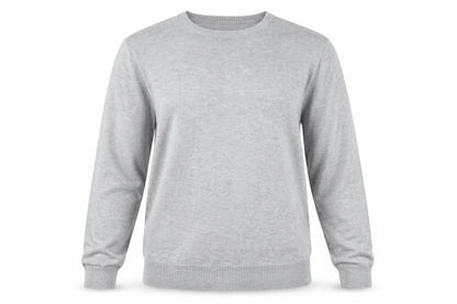 COOFANDY Men's Grey L Crew Neck Pullover Knit Jumper