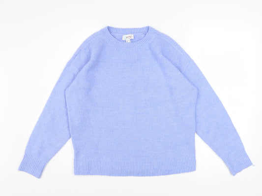 Womens UK Size S Denim & Co Blue Pullover Jumper