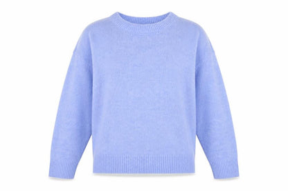 Denim & Co. Women’s Blue Crew Neck Knit Jumper Size S