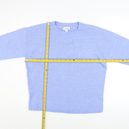 Womens UK Size S Denim & Co Blue Pullover Jumper