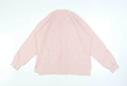 Womens UK Size L Marks and Spencer Pink Pullover Jumper