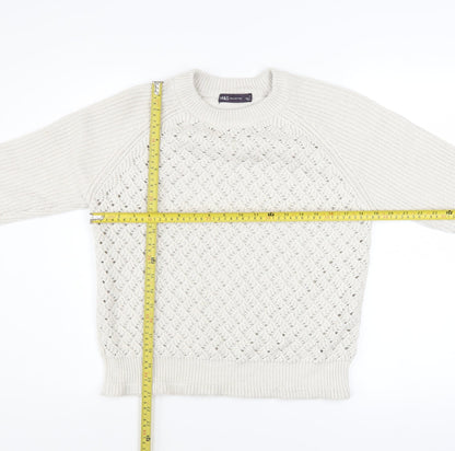 Womens UK Size S Marks and Spencer Ivory Pullover Jumper