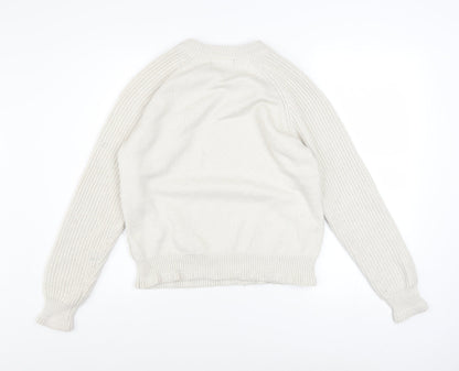 Womens UK Size S Marks and Spencer Ivory Pullover Jumper
