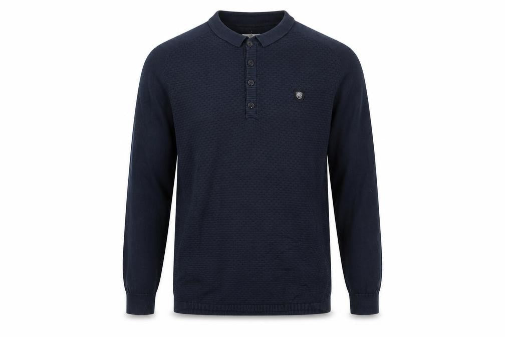Mens UK Size L 883 Police Blue Henley Jumper