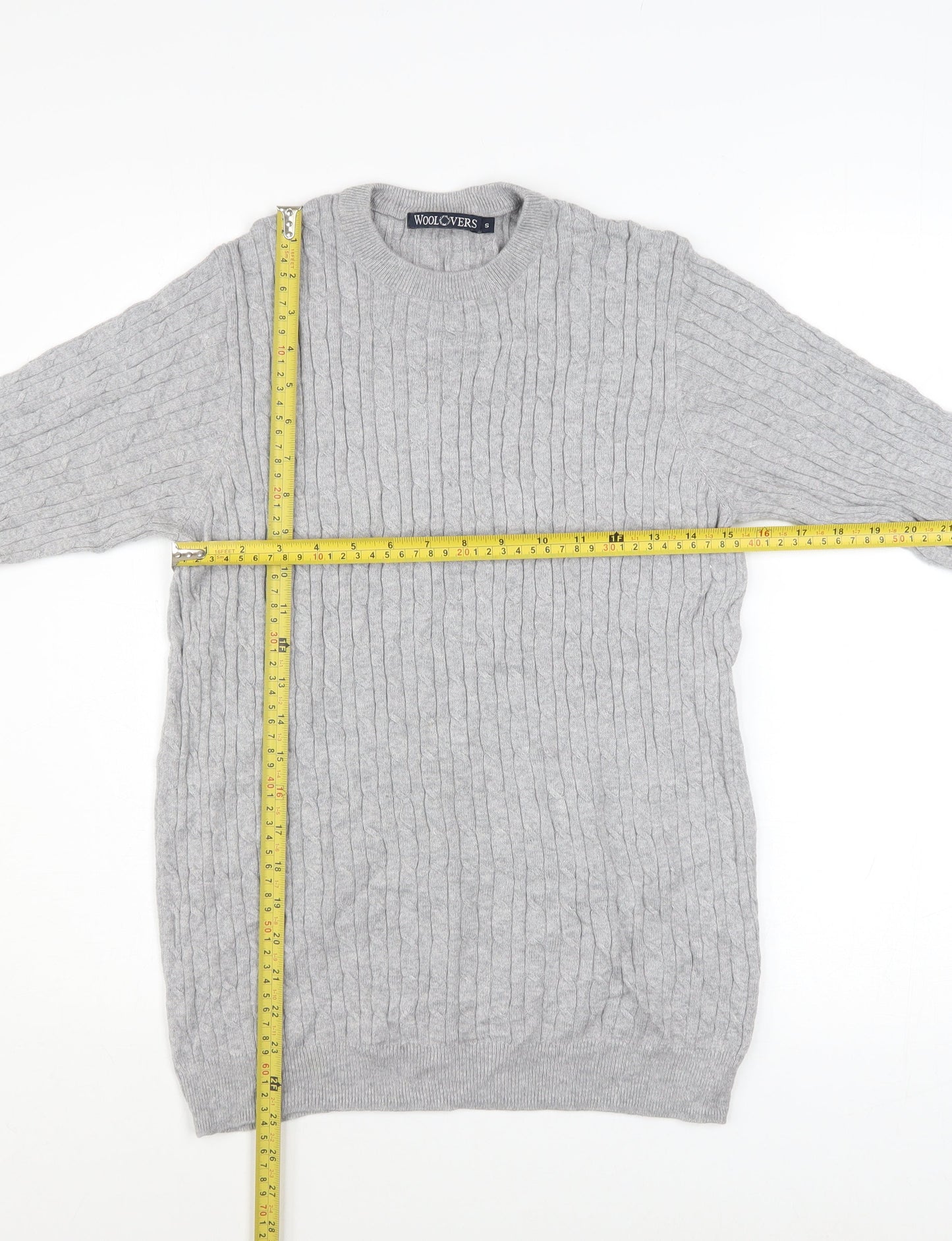 Mens UK Size S Woolovers Grey Pullover Jumper