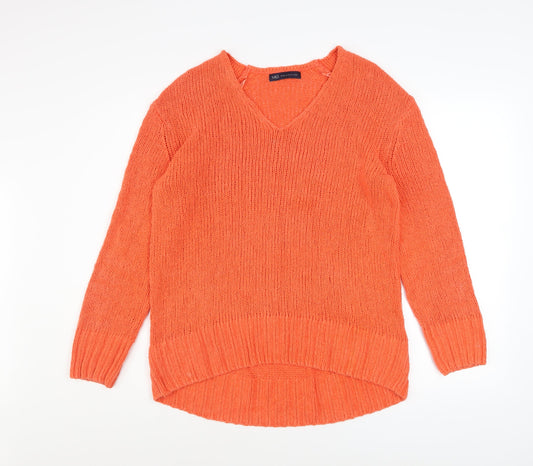 Womens UK Size S Marks and Spencer Orange Pullover Jumper