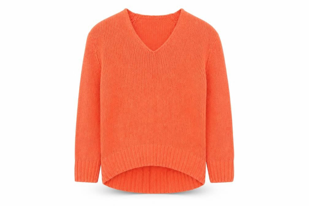Womens UK Size S Marks and Spencer Orange Pullover Jumper