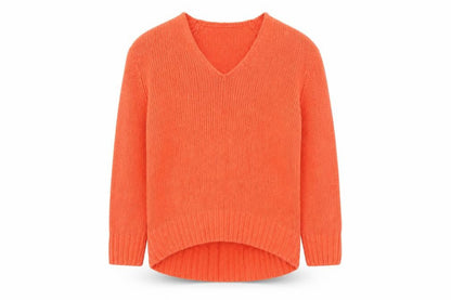 Womens UK Size S Marks and Spencer Orange Pullover Jumper