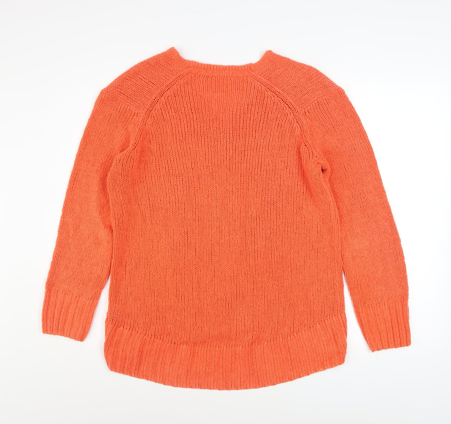 Womens UK Size S Marks and Spencer Orange Pullover Jumper