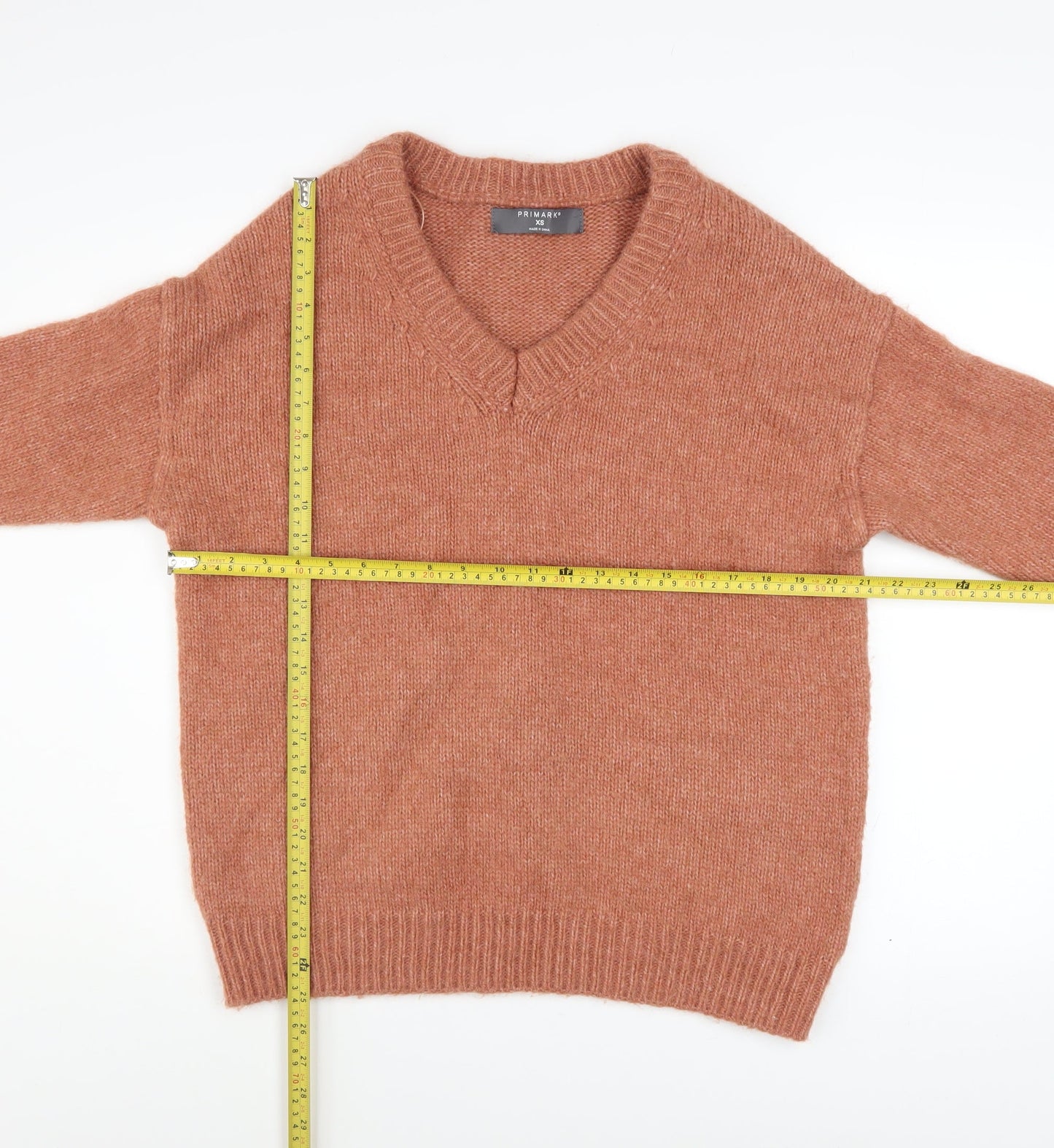 Womens UK Size XS Primark Brown Pullover Jumper