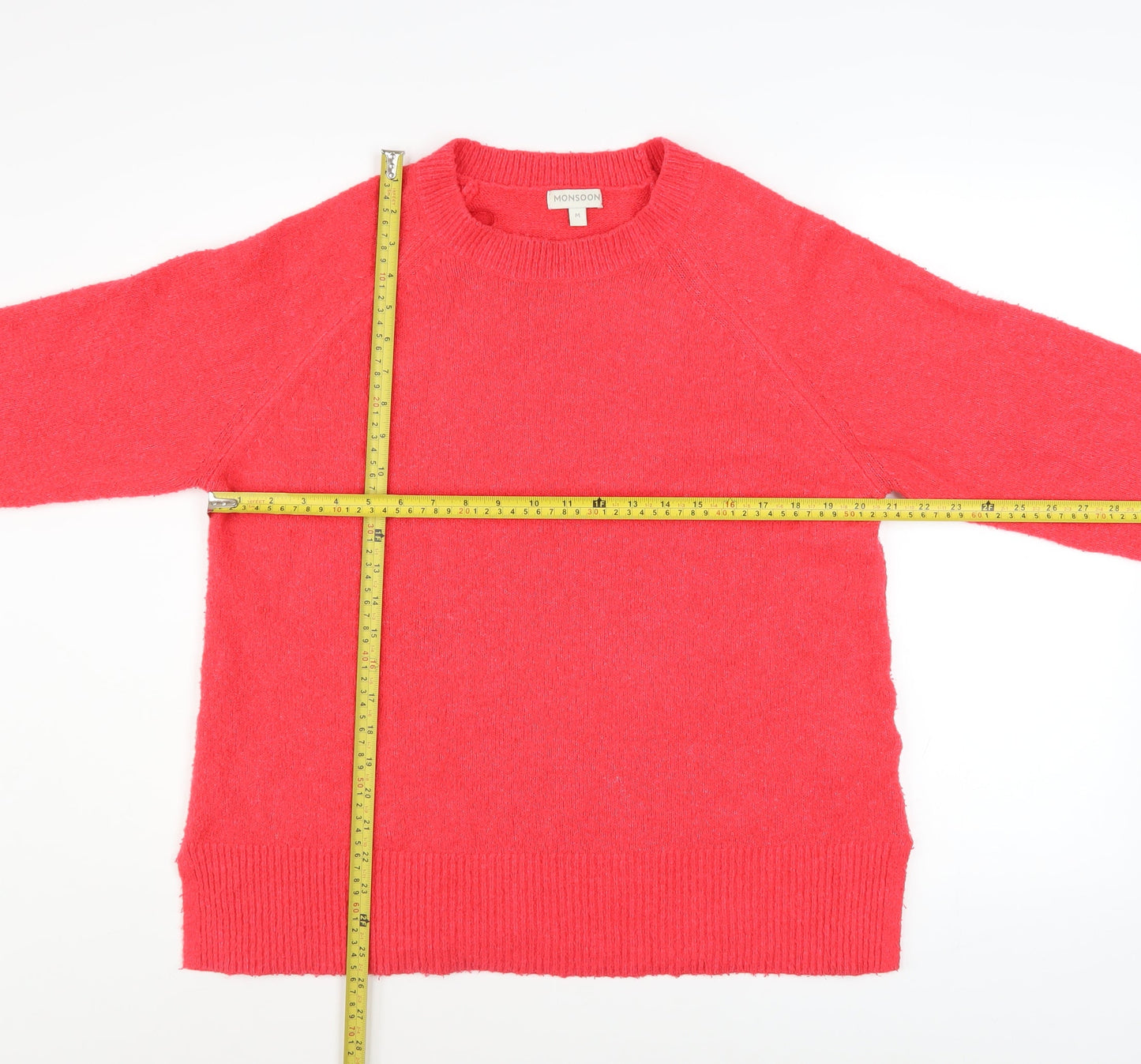 Womens UK Size M Monsoon Red Pullover Jumper