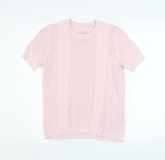 Womens UK Size 12 Jack Wills Pink Jersey T-Shirt