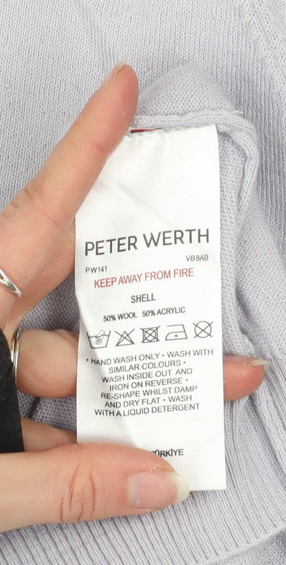Mens UK Size XL Peter Werth Grey Pullover Jumper