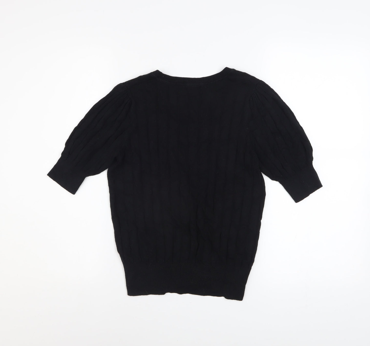 Womens UK Size 10 Marks and Spencer Black Basic Blouse