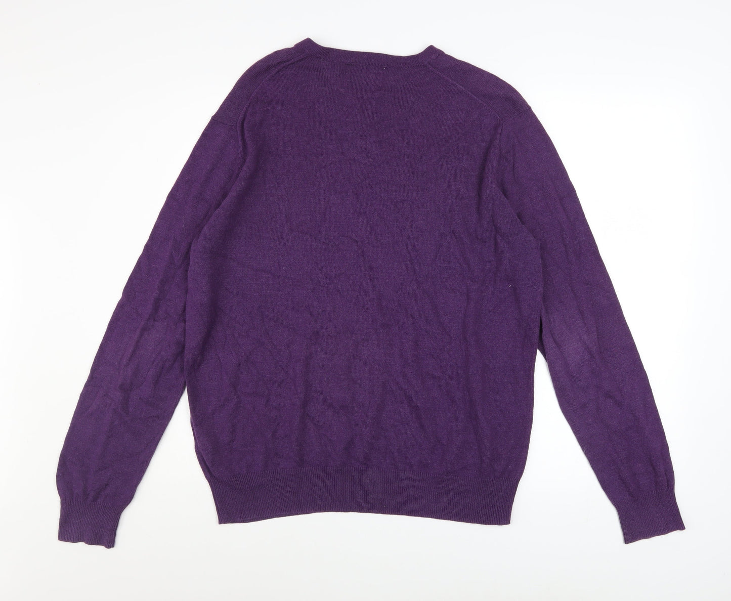Mens UK Size M John Lewis Purple Pullover Jumper