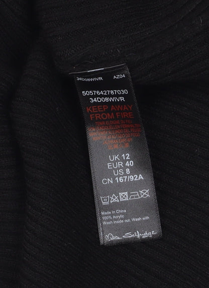 Womens UK Size 12 Miss Selfridge Bodycon Dress