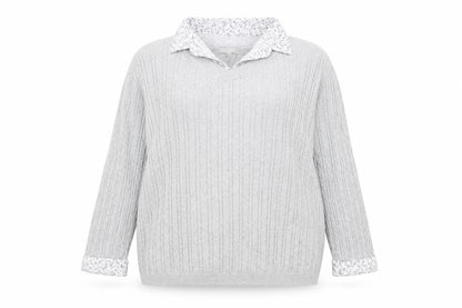 Womens UK Size 16 Jessica Graaf Grey Pullover Jumper