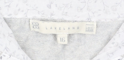 Womens UK Size 16 Jessica Graaf Grey Pullover Jumper
