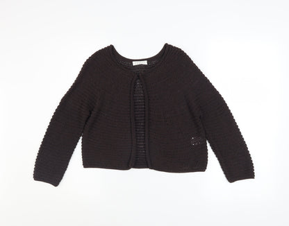Womens UK Size S Precis Petite Brown Cardigan Jumper