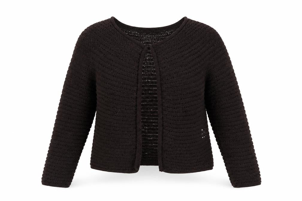 Womens UK Size S Precis Petite Brown Cardigan Jumper